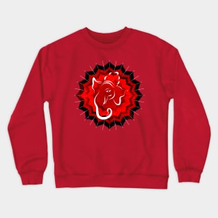 Lord Ganesh in a Mandala Crewneck Sweatshirt